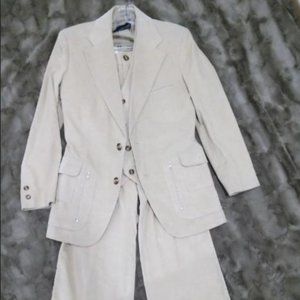 VINTAGE Corduroy 70s 80s, full suit with zippers